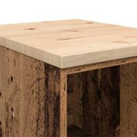 Garagekast 40x51x85 cm massief grenenhout oud hout - thumbnail