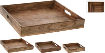 Dienblad mangohout groot