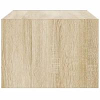 Tv-meubel met LED-verlichting 75x35,5x25 cm sonoma eikenkleurig - thumbnail