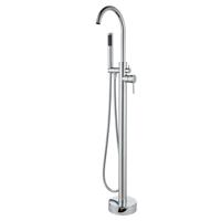 Vrijstaande Badkraan Boss & Wessing met Handdoucheset Messing Chroom Aqua Splash - thumbnail