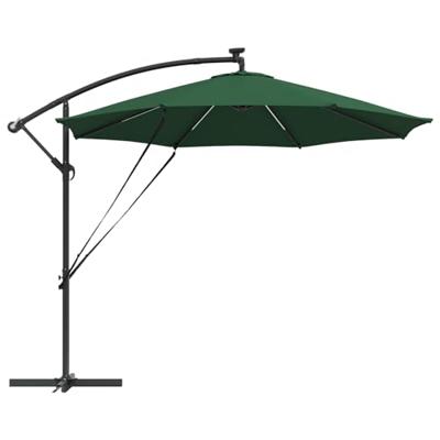 Cantilever Banana Parasol met slot Groen 294 x 294 x 248 cm Cantilever Banana Parasol met slot Groen 294 x 294 x 248 cm