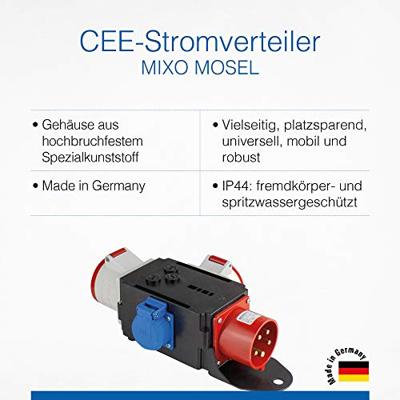 AS Schwabe MIXO Adapter MOSEL 60525 CEE-stroomverdeler 400 V 32 A