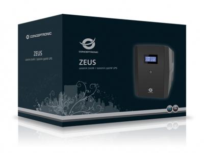 Conceptronic ZEUS03E UPS Line-interactive 1,2 kVA 720 W 6 AC-uitgang(en)
