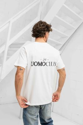 24 Uomo Club T-shirt Heren Off-White - Maat XS - Kleur: Wit | Soccerfanshop