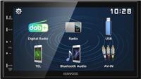Kenwood DMX129DAB Autoradio met scherm dubbel DIN Bluetooth handsfree, DAB+ tuner, Aansluiting voor achteruitrijcamera, Aansluiting voor stuurbediening - thumbnail