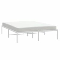 Bedframe metaal wit 140x200 cm - thumbnail