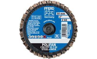 PFERD TOOLS 47202126 CDR PFF 50 Z 60 Lamellenschijf Diameter 50 mm Legering op kobaltbasis, Brons, Titanium, Koper, Messing, RVS, Grijs/grauw sferoïdisch