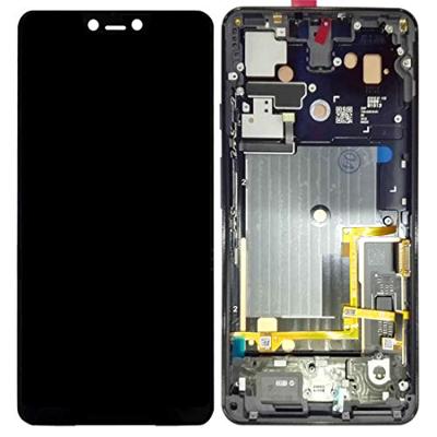 LCD-scherm en Digitizer met Frame voor Google Pixel 3 XL (zwart) - thumbnail