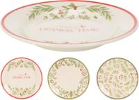Home & Styling Kerst dessertbord aardewerk ø19cm - thumbnail