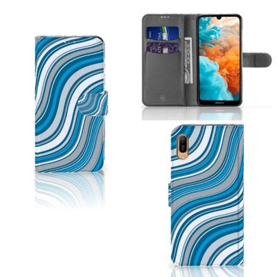Huawei Y6 (2019) | Telefoon Hoesje | Waves Blue