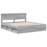 Bedframe Grijs Sonoma 180 x 200 cm Massief grenenhout - thumbnail