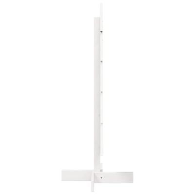 Kerstdecoratie kerstboom 100 cm massief grenenhout wit - thumbnail