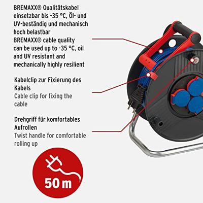 Brennenstuhl K-Tro. Garant 1209830 kabelhaspel aderdikte 1.5mm buitengebruik 3 aansluitingen 50m