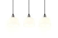 Trio Nikkel hanglampMolly 3-lichts wit glas - R31863007 - thumbnail
