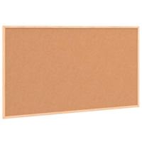 Kurkbord met massief grenenhouten frame 100x55 cm - thumbnail