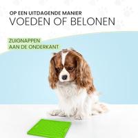 Eat Slow Live Longer Lick Mat Bones Green - thumbnail