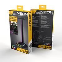 Gaming headset standaard - The G-Lab - K-STAND-NEON RGB - Bedraad - RGB-verlichting - Zwart - thumbnail