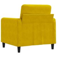 Fauteuil 60 cm fluweel geel - thumbnail