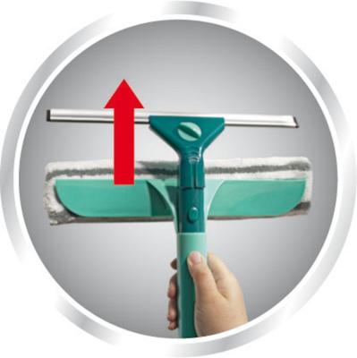 Leifheit 55238 Classic Raamwisser met Telescoopsteel en Doek 30x90-135 cm - thumbnail