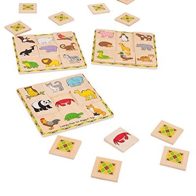 Bigjigs houten dieren lotto