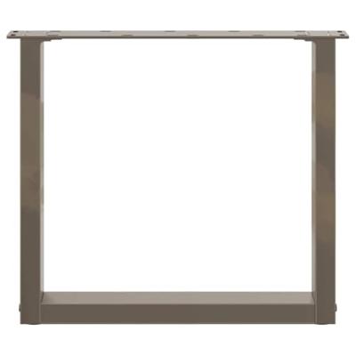 Salontafelpoten 2 st U-vormig 50x(42-43) cm staal naturel