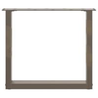 Salontafelpoten 2 st U-vormig 50x(42-43) cm staal naturel - thumbnail