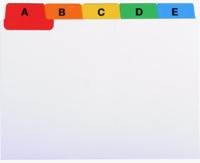 Exacompta tabbladen voor systeemkaartenbakken, 25 tabs, ft A7 - thumbnail