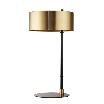Searchlight Zwarte tafellampKnox Ø 25cm - EU20224-1GO
