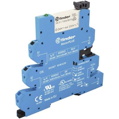 Finder 39.61.8.230.0060 Koppelrelais 230 V/AC 6 A 1x wisselcontact Tray 1 stuk(s) Finder 39.61.8.230.0060 Koppelrelais 230 V/AC 6 A 1x wisselcontact Tray 1 stuk(s)