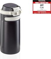 Leifheit 3243 flip isoleerbeker 350 ml zwart - thumbnail