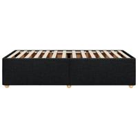 Bedframe zonder matras 90x200 cm stof zwart - thumbnail