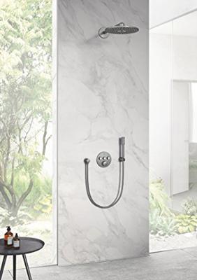 Inbouwkraan Grohe Grohtherm Smart Control Thermostaatkraan met 3-weg Omstelling Hard Graphite Geborsteld - thumbnail
