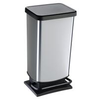 Rotho Paso Pedaalemmer 40L Zilver Metallic - thumbnail