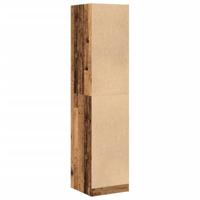 Apothekerskast 40x41x174,5 cm bewerkt hout oud houtkleurig - thumbnail