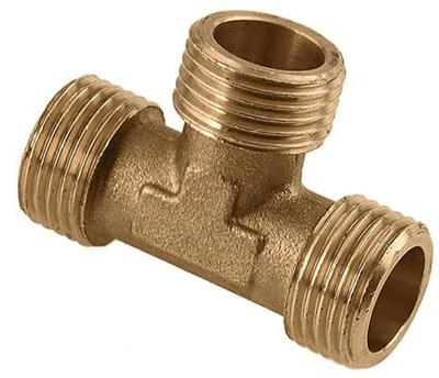 Bonfix messing t-stuk - 3/8 Buitendraad