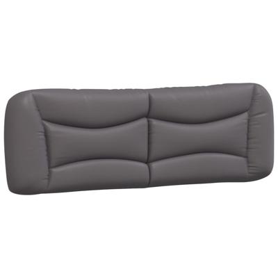 Bed met matras kunstleer grijs 180x200 cm - thumbnail