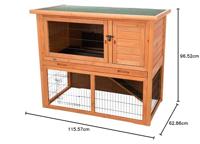 TRIXIE NATURA KONIJNENHOK MET REN BRUIN 116X97X63 CM - thumbnail