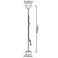 Brilliant VloerlampSpari Led 180cm metaalgrijs met wit - G98810/05 - thumbnail