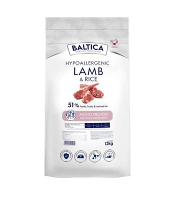 BALTICA Nutraceutic Hypoallergenic Lamb & Rice M - droog hondenvoer - 12kg