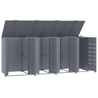 Containerberging voor 4 containers 276x79x117 cm staal grijs - thumbnail