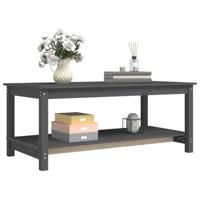Salontafel 110x55x45 cm massief grenenhout grijs - thumbnail