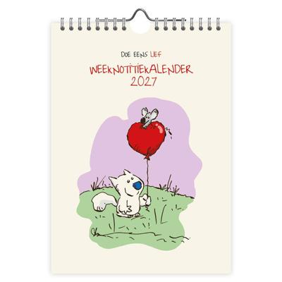 Doe eens lief WEEKnotitiekalender 2027 Doe eens lief WEEKnotitiekalender 2027