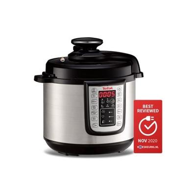 Tefal CY505E All-in-One Slowcooker 6L RVS/Zwart Tefal CY505E All-in-One Slowcooker 6L RVS/Zwart