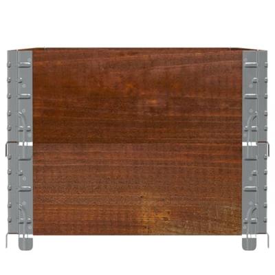 VidaXL Palletopzetranden 2 st 100x50 cm massief grenenhout bruin