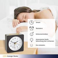 TFA Dostmann 60.1031.10 Kwarts Wekker Grijs, Geel Alarmtijden 1 - thumbnail