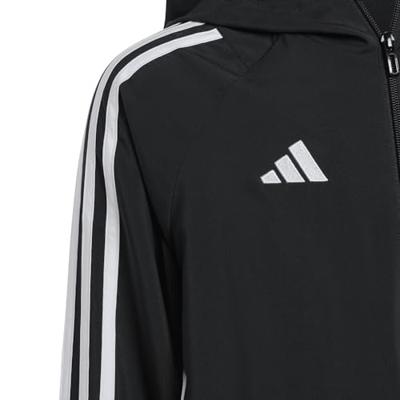 adidas Tiro 24 Windbreaker Kids Zwart Wit adidas Tiro 24 Windbreaker Kids Zwart Wit