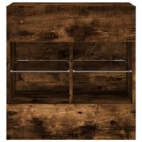 Tv-wandmeubel met LED-verlichting 58,5x30x60,5 cm gerookt eiken - thumbnail