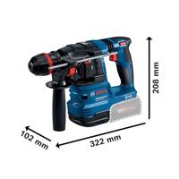 Bosch Blauw GBH 18V-22 X Professional Accu Boorhamer | Onechuck | Excl. accu&apos;s en lader - 0611924102 - thumbnail