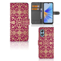 Wallet Case OPPO A17 Barok Pink - thumbnail