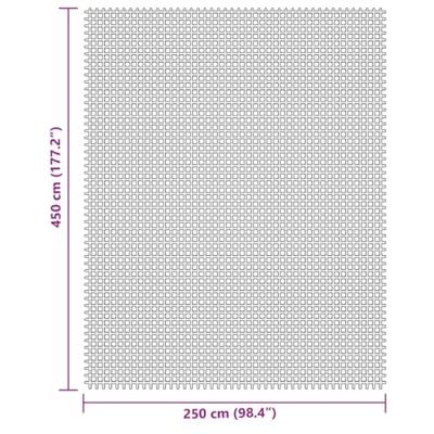 VidaXL Tenttapijt 4,5x2,5 m crèmekleurig